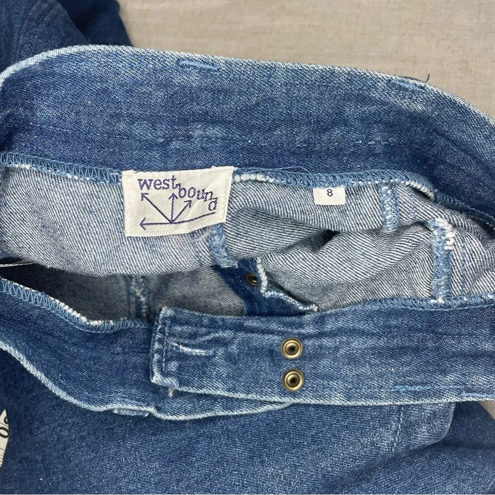 Vintage Western Boho High Waisted Denim Maxi Skirt - Picture 9 of 13